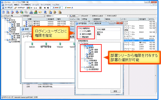 管理情報アクセス権限