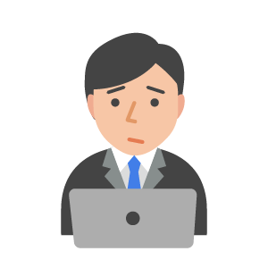 困り顔で働く人 E Bizillust システム開発業務に使えるイラスト素材 困り顔で働く人 E Bizillust システム開発業務に使えるイラスト素材